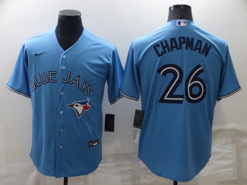 Men Toronto Blue Jays #26 Chapman Light Blue Game Nike 2022 MLB Jersey